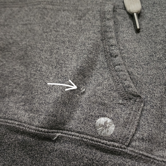 Aerie Fit Heather Gray Pullover Hoodie - Size Small - Picture 5 of 6